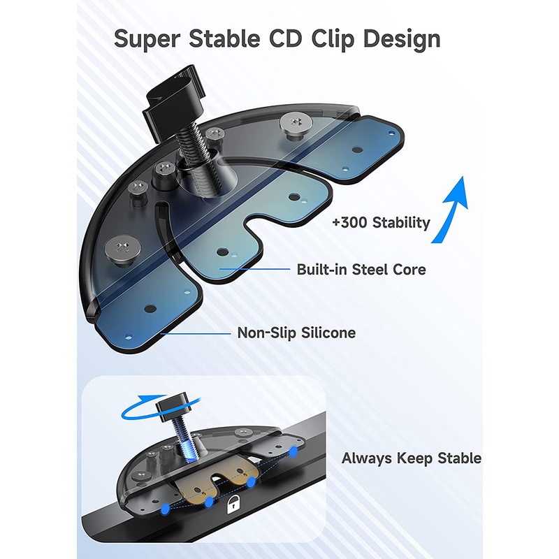 Slot CD Mobil Aksesoris Holder Handphone 17mm Alas Kepala Bola Untuk Dudukan Slot CD Mobil Untuk Braket GPS iPhone Samsung Xiaomi