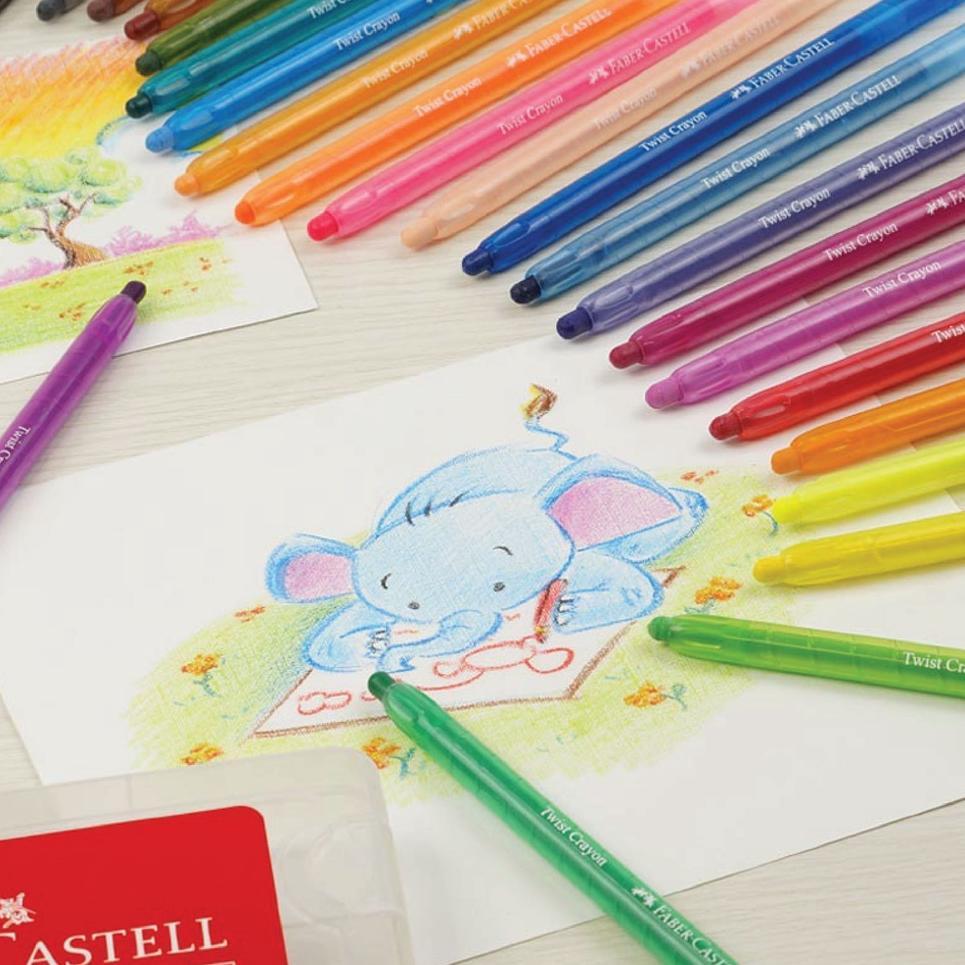

✒✒ Faber-Castell Twist Crayon set 12