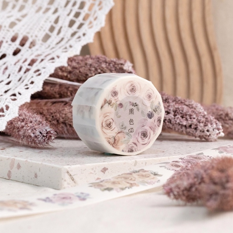 

[Sample] Loi Design Pink Rose Washi Tape
