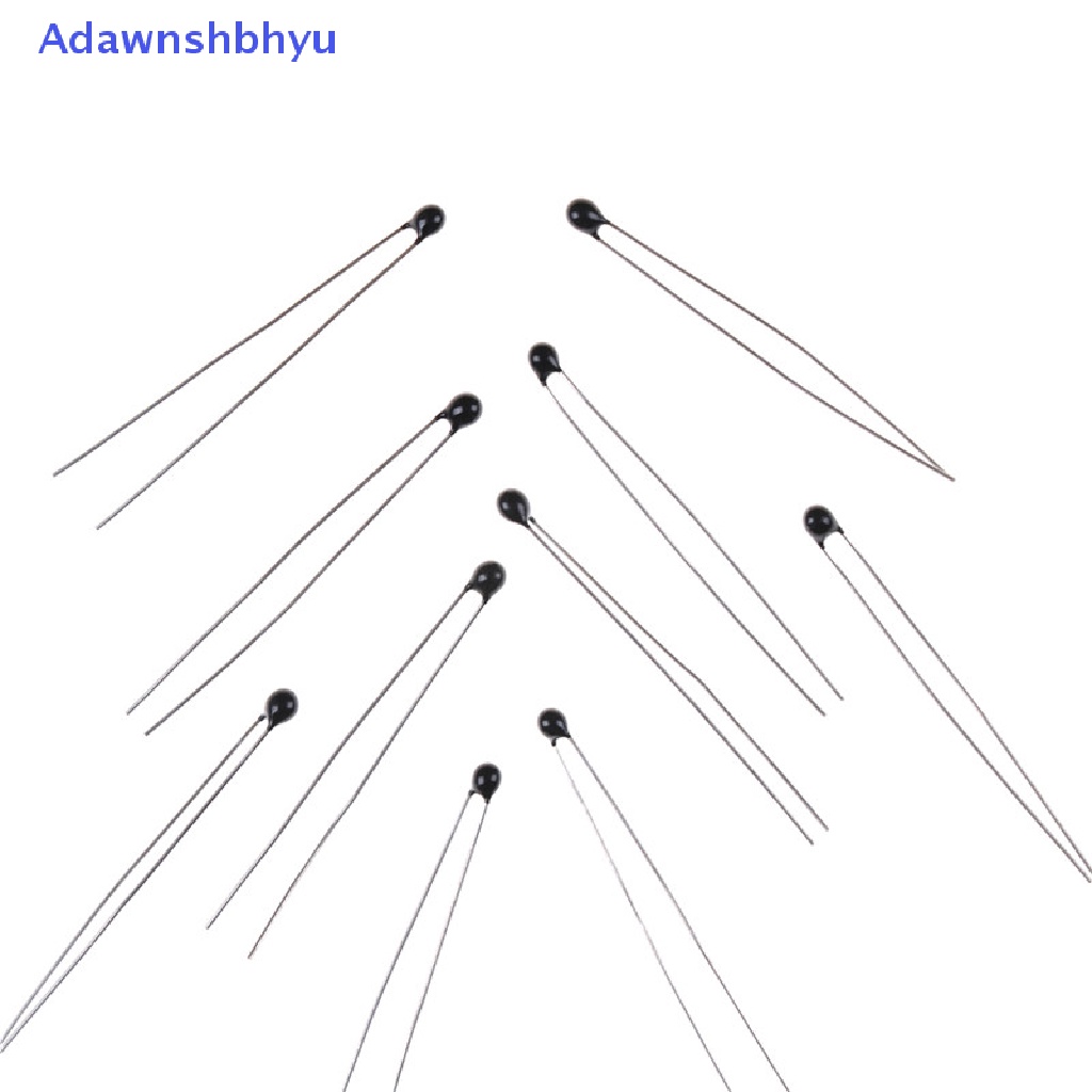 Adhyu 10pcs Sensor Suhu Termistor NTC-MF52-103 /3435 10K Ohm1% ID