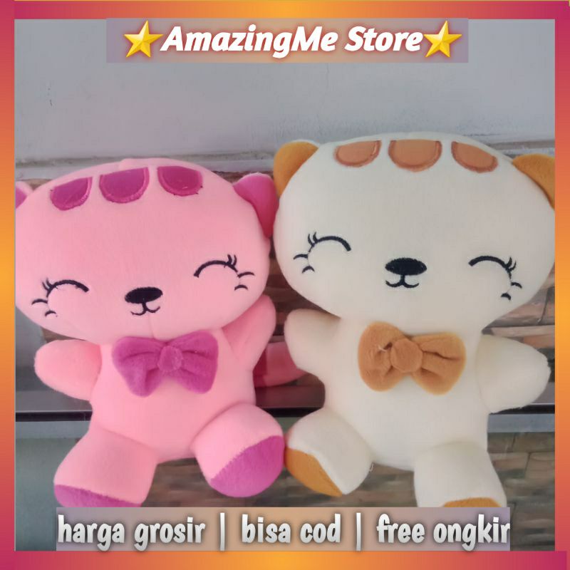 Boneka Kucing Cantik 20cm | Boneka Kucing Kawai S