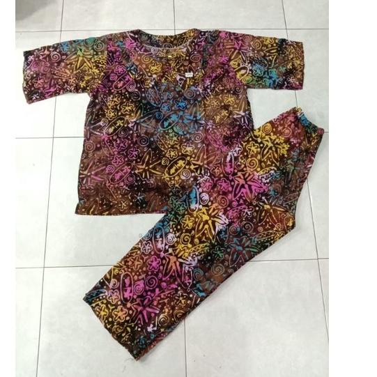 Paling Dicari ONE SET REMPEL BATIK| setelan sanan by pincuran mas| setelan dewasa wanita|setelan bat