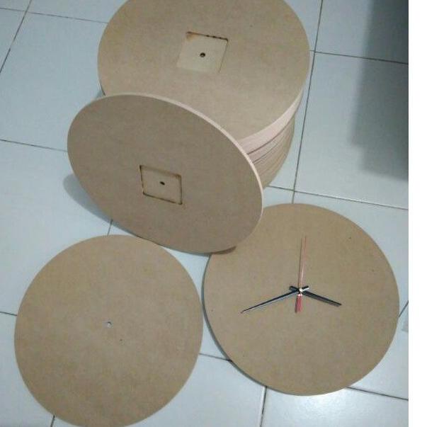 ヷ Bahan jam dinding papan mdf bulat diameter 30cm bahan jam dinding ぅ