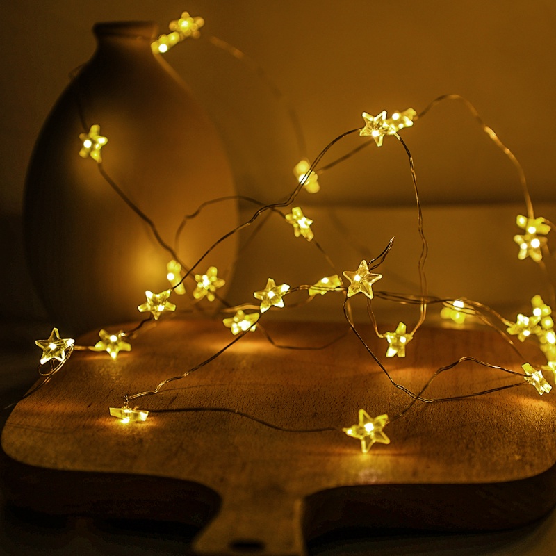 1/3m Bintang Lampu String/USB Dan Tenaga Baterai Kawat Tembaga Starry Fairy Lights/Indoor Led String Lights/Lampu Malam Hias Untuk Pesta Natal Tahun Baru Pernikahan Ulang Tahun