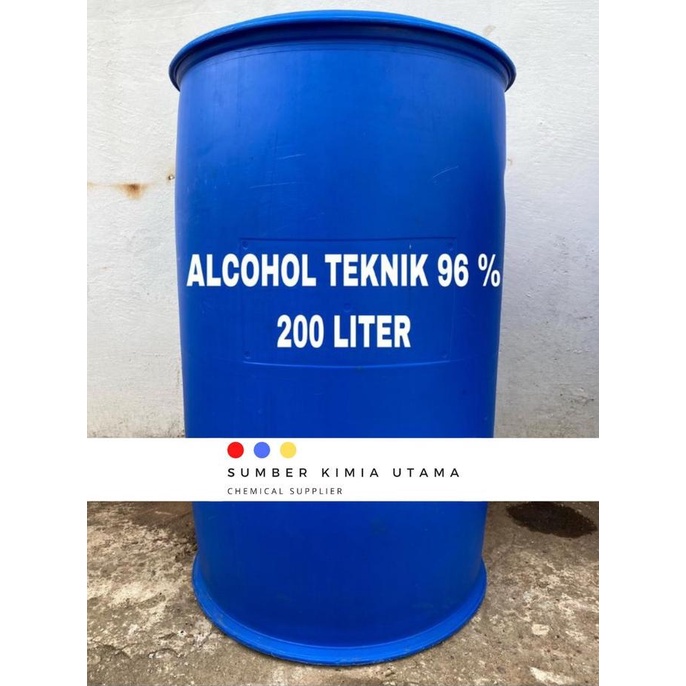 Alkohol Teknik 96% 200 Liter / 1 Drum | Alcohol Teknis 96%| Tukar Drum