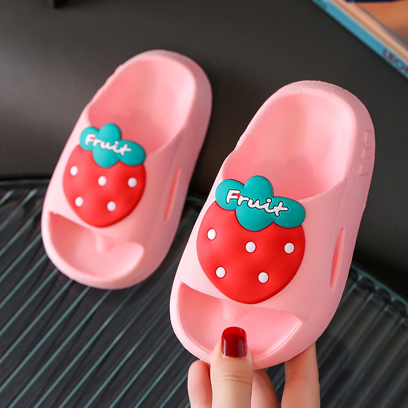 LittleAaron BEBE FRUIT 238 Sandal Slop Bayi Anak IMPORT Motif Karakter Buah Lucu Laki-laki Perempuan Bahan Bagus Nyaman Di Pakai Harga