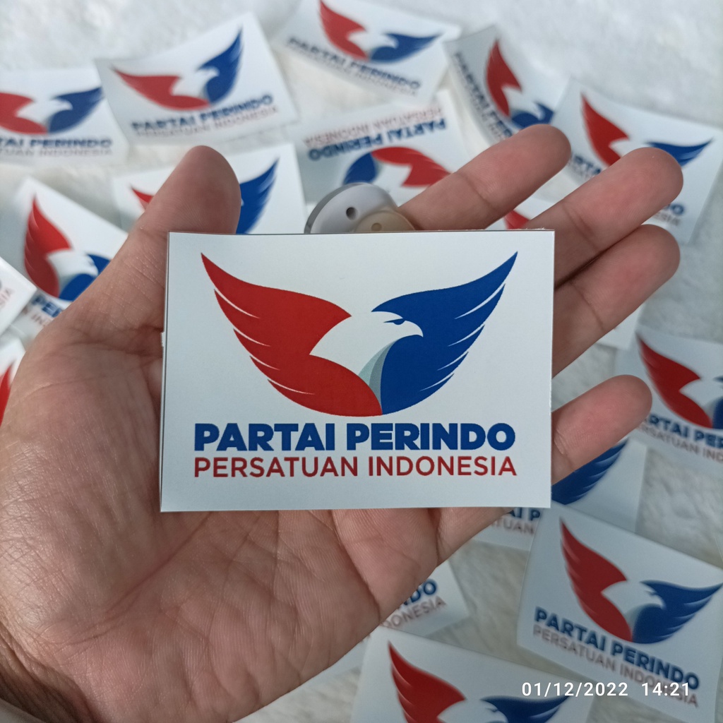 

Stiker Partai Perindo Partai Persatuan Indonesia yang didirikan oleh Hary Tanoesoedibjo bos MNC