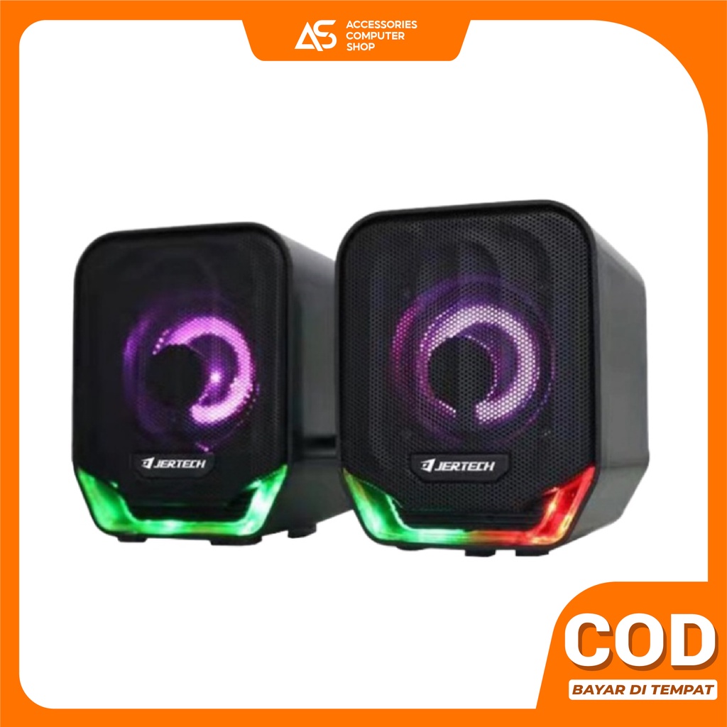 Speaker Gaming Jertech S4 Rival Audio Wired Speaker LED Speaker