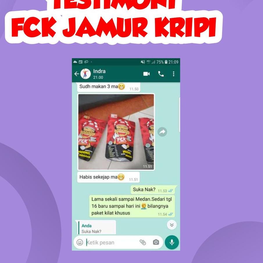 

↩ JAMUR CRISPY FCK / RASA ORIGINAL / SNACK JAMUR / CAMILAN GURIH / FCK CRISPY / SEBLAK INSTAN TOPING を