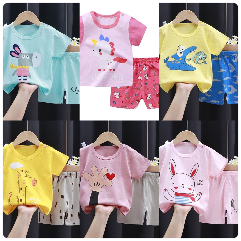 SHOEGALLERY TG1115 Baju Set Anak Karakter Lucu Piayama Import Anak