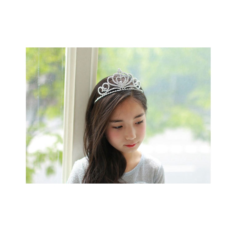 AC079 Mahkota Bando Tiara Jewelry Crown Aksesoris Rambut Anak Perempuan Putri