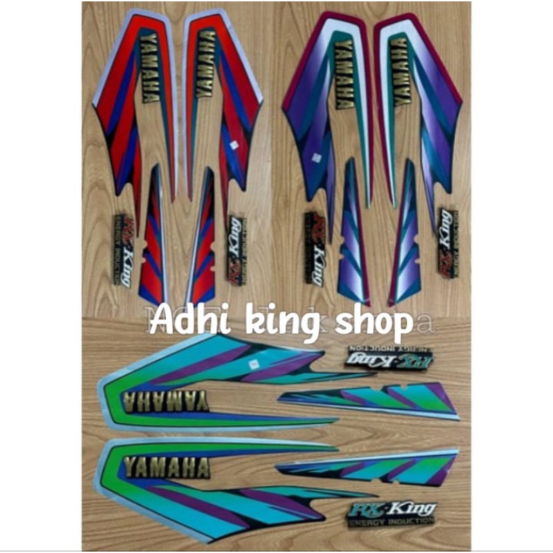 PAKET STIKER STRIPING RX KING 1997 1998 KOMPLIT EMBLEM YAMAHA DAN EMBLEM RX KING