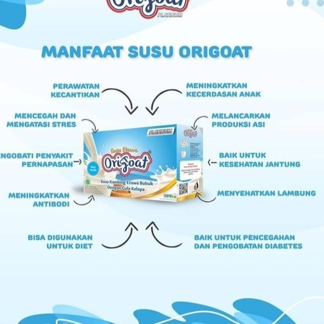 

Barang Bagus ORIGOAT Susu Kambing Etawa bubuk dengan Gula Kelapa 250grm T56,