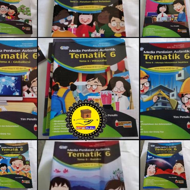 ☛☛ MEDIA PENILAIAN AUTENTIK TEMATIK SD KELAS 6 TEMA 1 2 3 4 5 6 7 8 9/ MEDIAPENA / MEDIA PENA / MP T