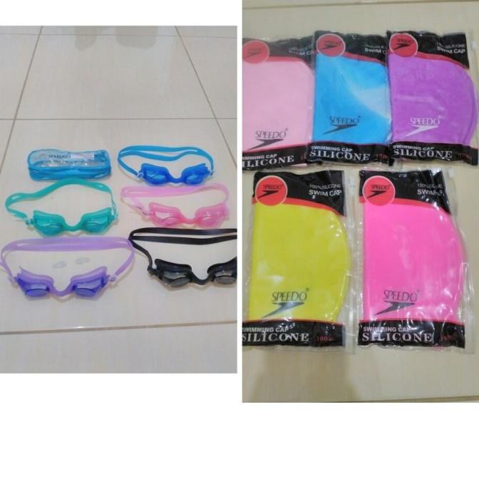 KACAMATA RENANG SPEEDO ANAK + TOPI RENANG