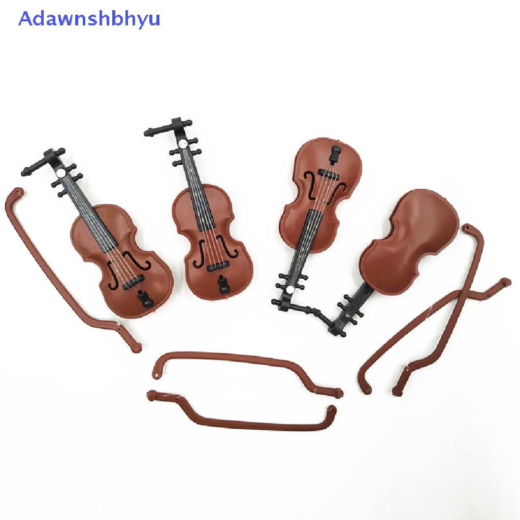 Adhyu 1per12rumah Boneka Model Alat Musik Mini Biola Gitar Klasik Untuk ID Boneka