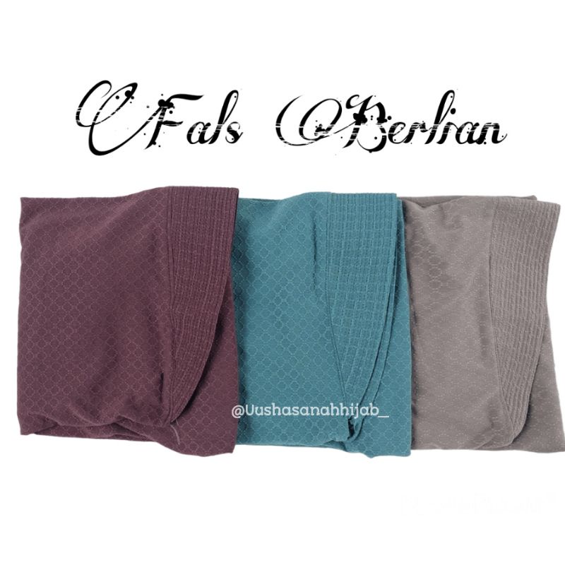 [Ori Fals] BERLIAN•• hijab jersey dieor••bergo hamidah••hijab instan pet motif