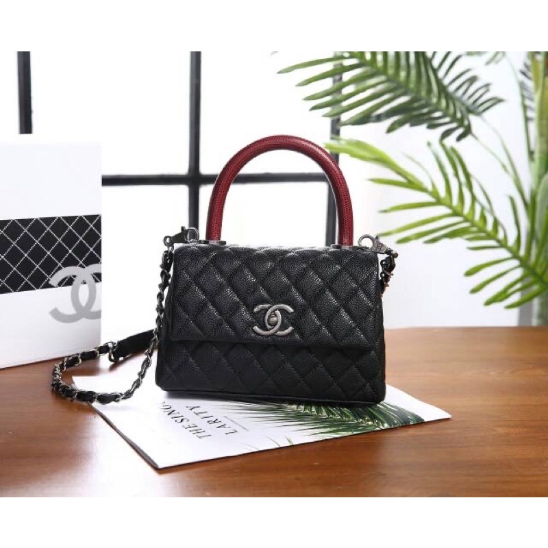 tas preloved tas second chanel hitam chanel coco