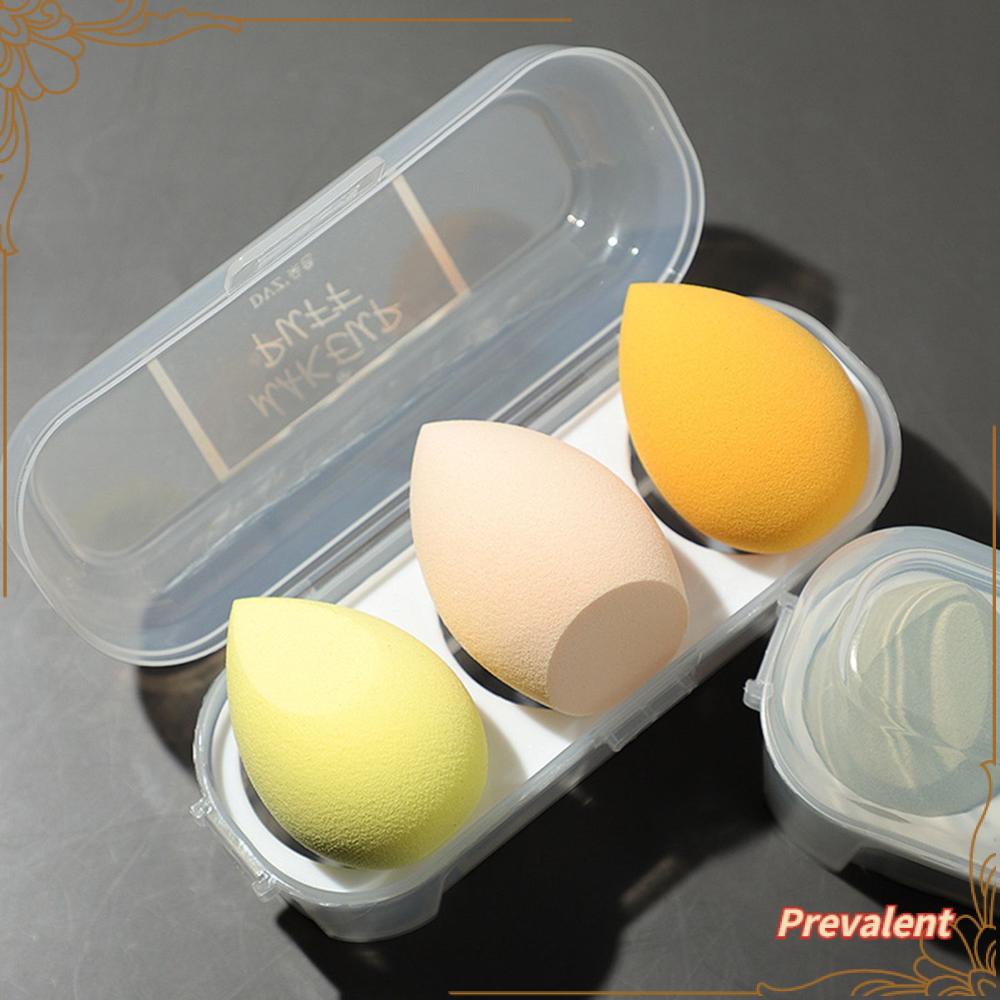 Preva 3Pcs/Box Spons Makeup Blender Fashion Multi Bentuk Spons Perpaduan Foundation Reusable &amp; Tahan Lama