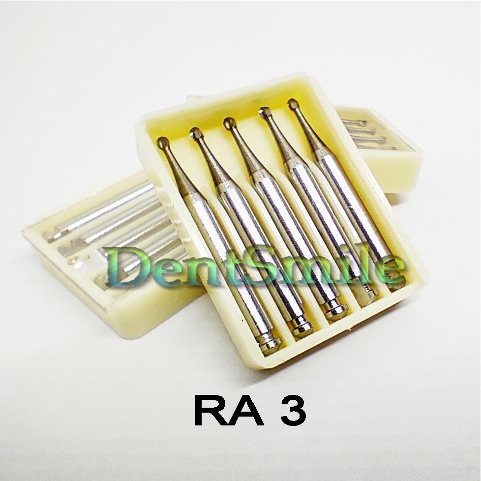 Dental carbide bur round bulat low speed / dental bur / bor gigi