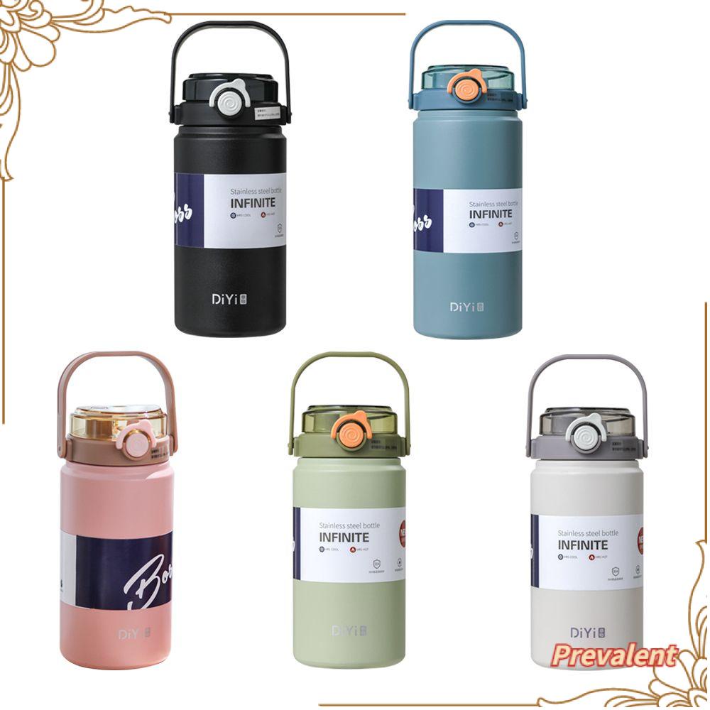 Preva 1000ml Thermal Mug Portable Stainless Steel Olahraga Kebugaran Cangkir Sedotan