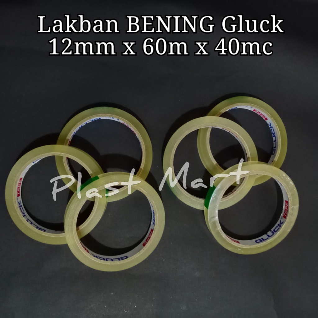 

Lakban Bening GLUCK 12mm x 55m x 40mc