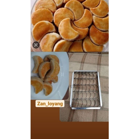 Cetakan Kue Kering Nastar Kacang bentuk sabit