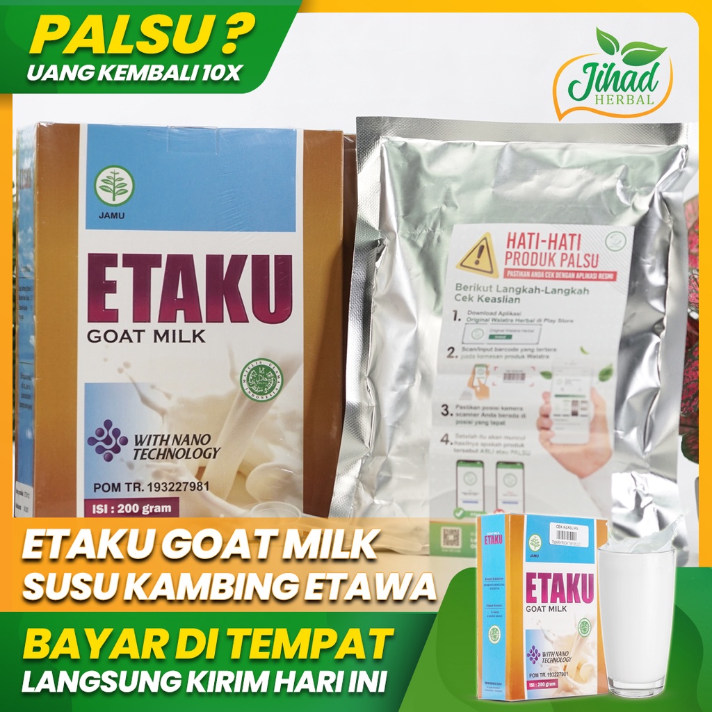 

Obat Tinggi Badan Anak Alami Yang Direkomendasikan Walatra Etaku GoatMilk 10 Sachet