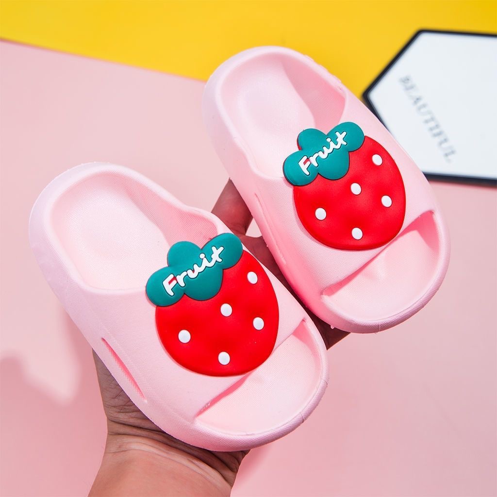 LittleAaron BEBE FRUIT 238 Sandal Slop Bayi Anak IMPORT Motif Karakter Buah Lucu Laki-laki Perempuan Bahan Bagus Nyaman Di Pakai Harga