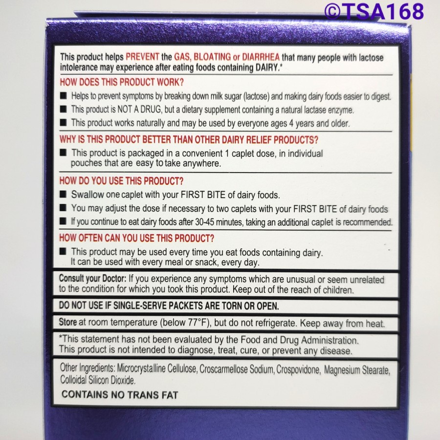 Kirkland Signature Fast Acting Lactase - 180 Caplets