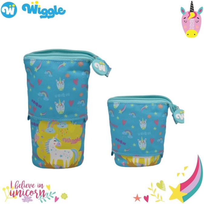 

WIGGLE STAND PENCIL CASE / TE MPAT PENSIL BISA DILIPAT DESAIN UNICORN