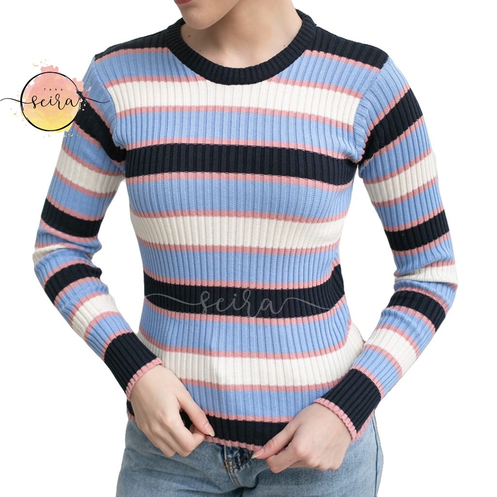 [BISA COD] Bica Knit Inner Sweater Wanita / Atasan Wanita Rajut