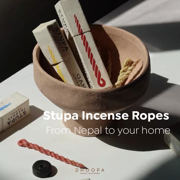 STUPA INCENSE ROPES NEPAL - DUPA TALI NEPAL STUPA