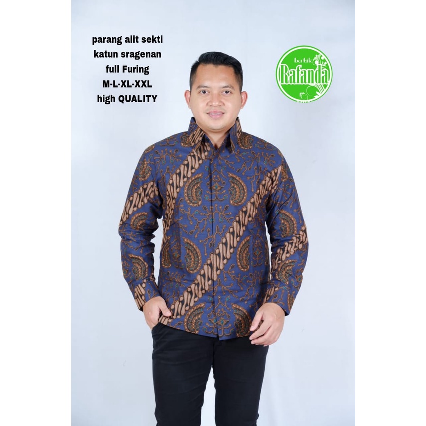 PARANG ALIT RAFANDA KEMEJA BATIKSOLOAMANAH LENGAN PANJANG PENDEK LAPIS FURING PREMIUM KATUN HALUS PARANG SINAR ADI PRAKASA PERMATA HITAM WULU SEKTI KOPI MOCA ARFANA NAVY MARENO  MERAK SOGAN WULU SEKTI MERAK MERAH ABSTRAK CABE MERAH PUSAKA BIRU GELEMBUNG