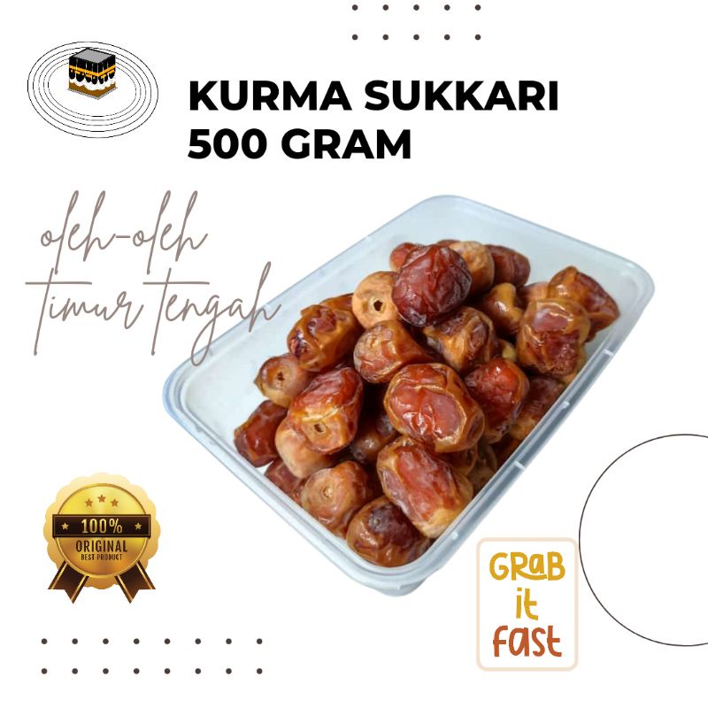 

Kurma Sukkari 500 gram enak lembut