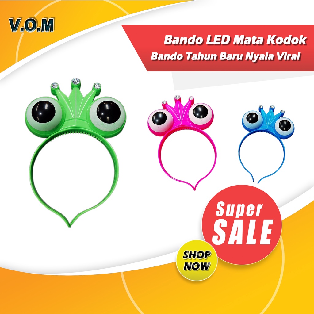 Bando LED Mata Kodok Bando Tahun Baru Nyala Lampu Viral 0869