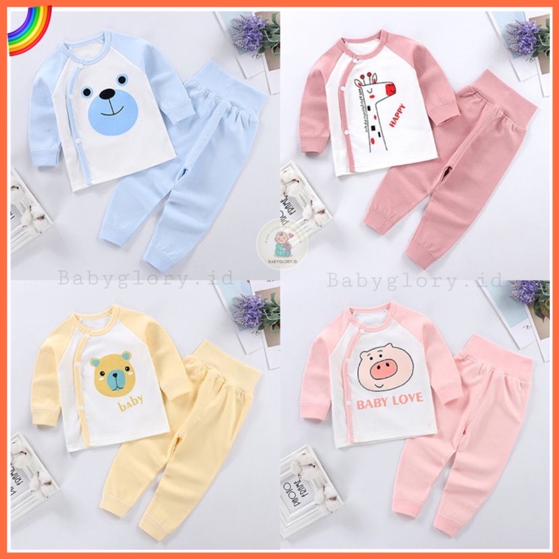 Setelan Lengan Panjang Premium Anak Laki Laki Perempuan Import / Setelan Piyama Anak Import / Baju Tidur Anak