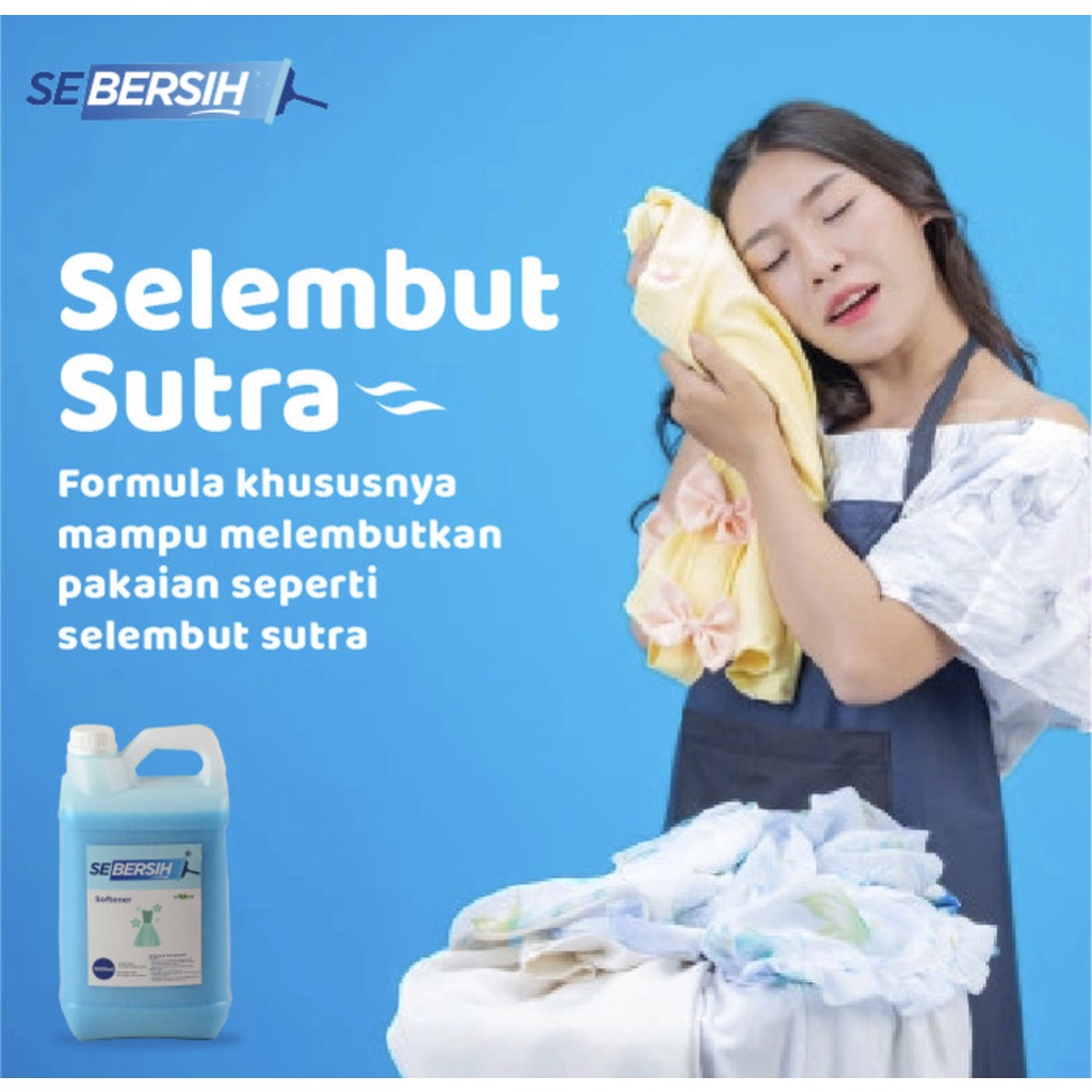 SEBERSIH Softener Pewangi Pelembut Pakaian 5 Liter Khusus Regular JNE