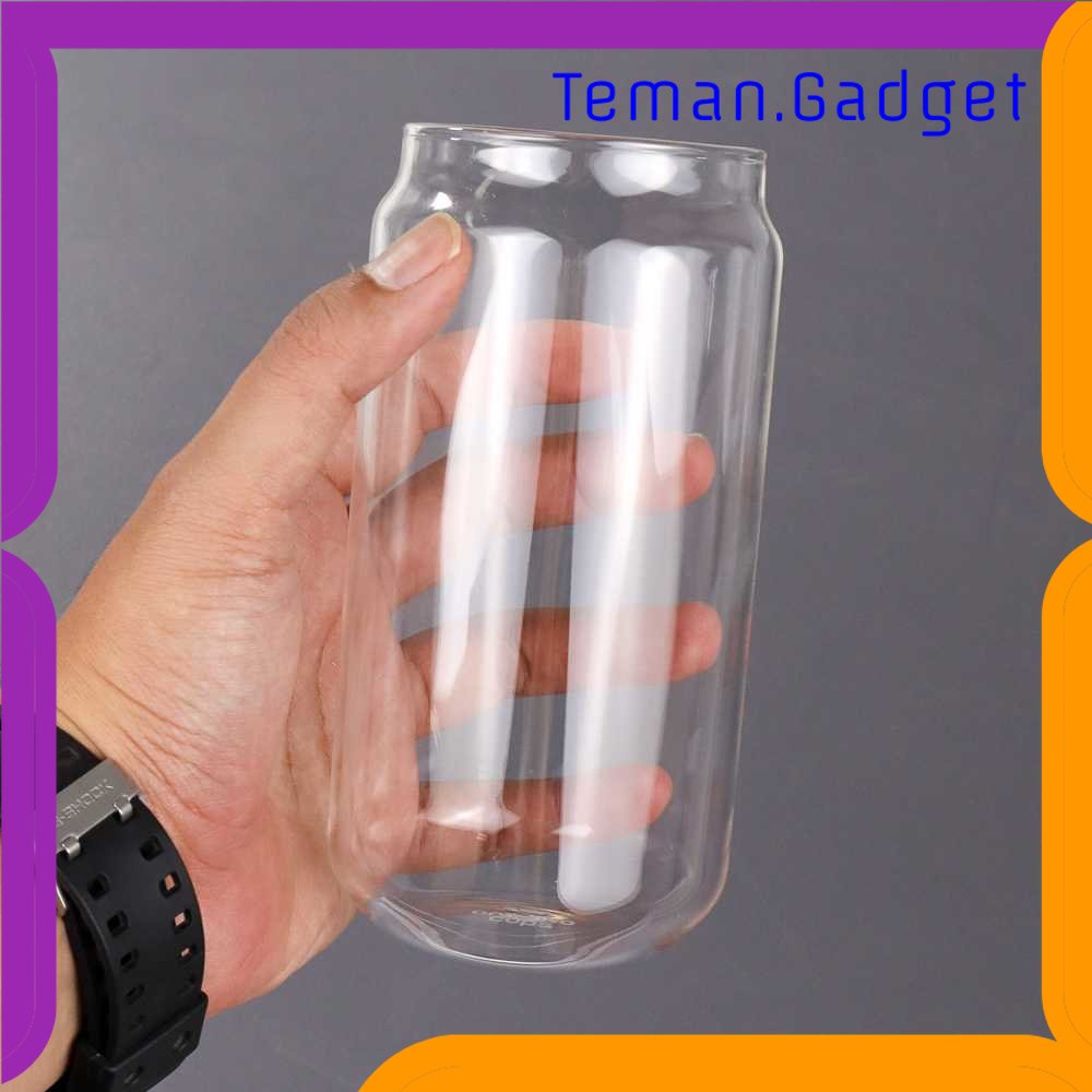 TG - DPR One Two Cups Gelas Minuman Kaleng Can Shape Borosilicate Glass 550ml - CXX186