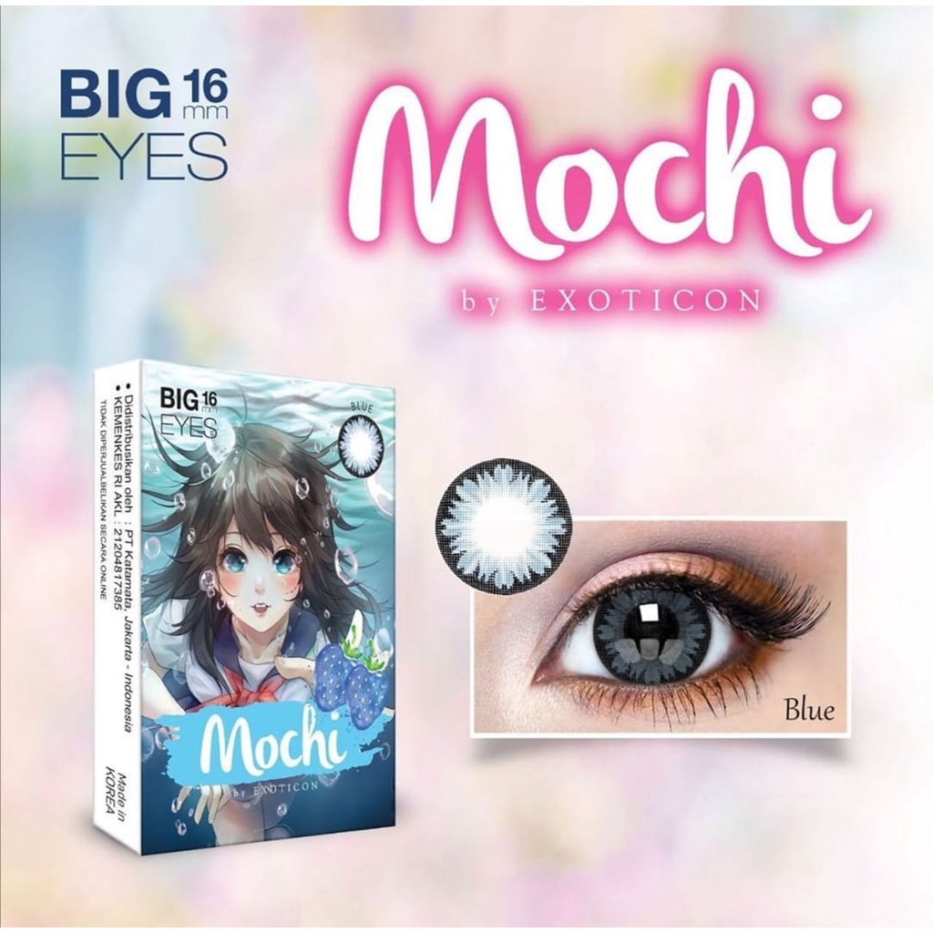 Softlens X2 MOCHI BIGEYES 16mm | Minus 3.25 - 6.00 FREE LENSCASE - KASIMURA