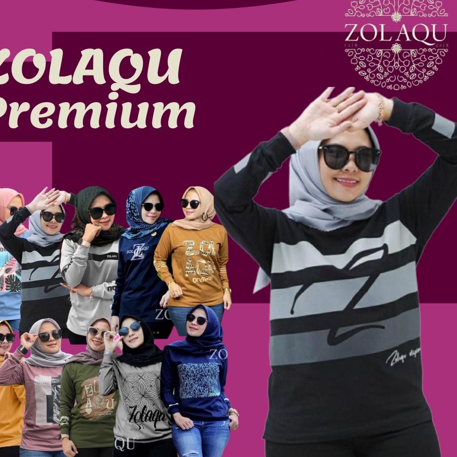 Big Sale ZOLAQU kaos zolaqu BUKAN original terbaru 2021 kaos baju atasan zolaqu jolaqu zolaku wanita