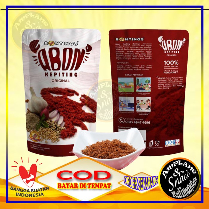 ⭐BISA COD⭐ abon Kepiting Makanan Instan Olahan seafood penyedap makanan siap saji