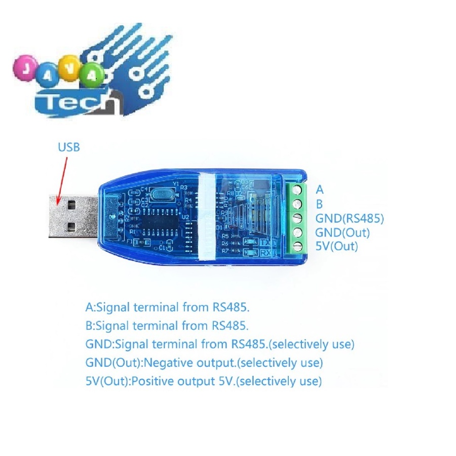 USB to RS485 CH340 Circuit Protection Serial UART Converter Adapter