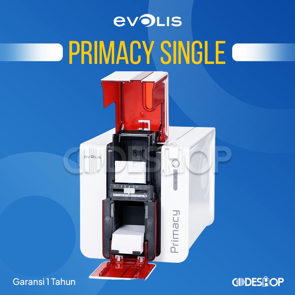 ID CARD PRINTER EVOLIS PRIMACY CETAK KARTU SINGLE SIDE