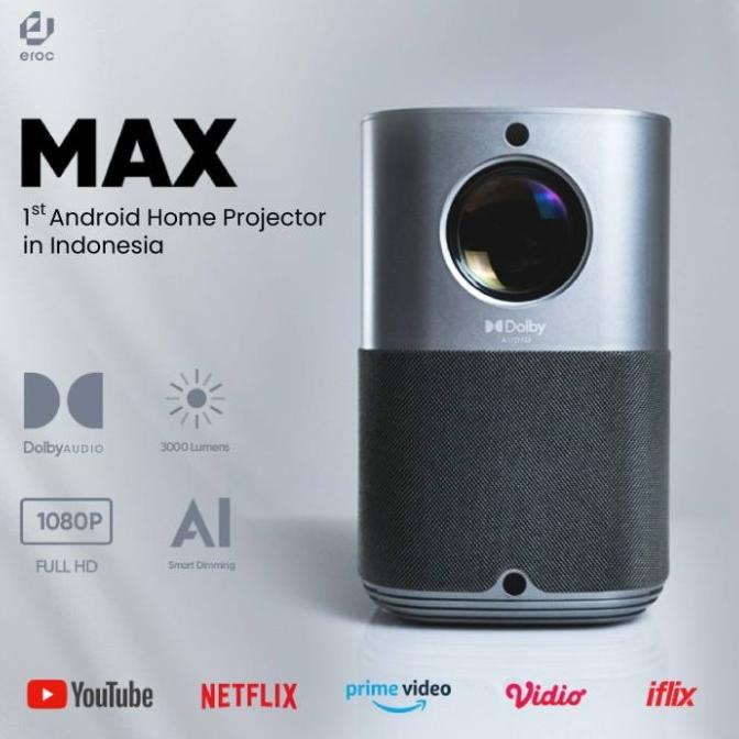 Jual Eroc Android Smart Home Proyektor Dolby Fhd 415 Ansi Model