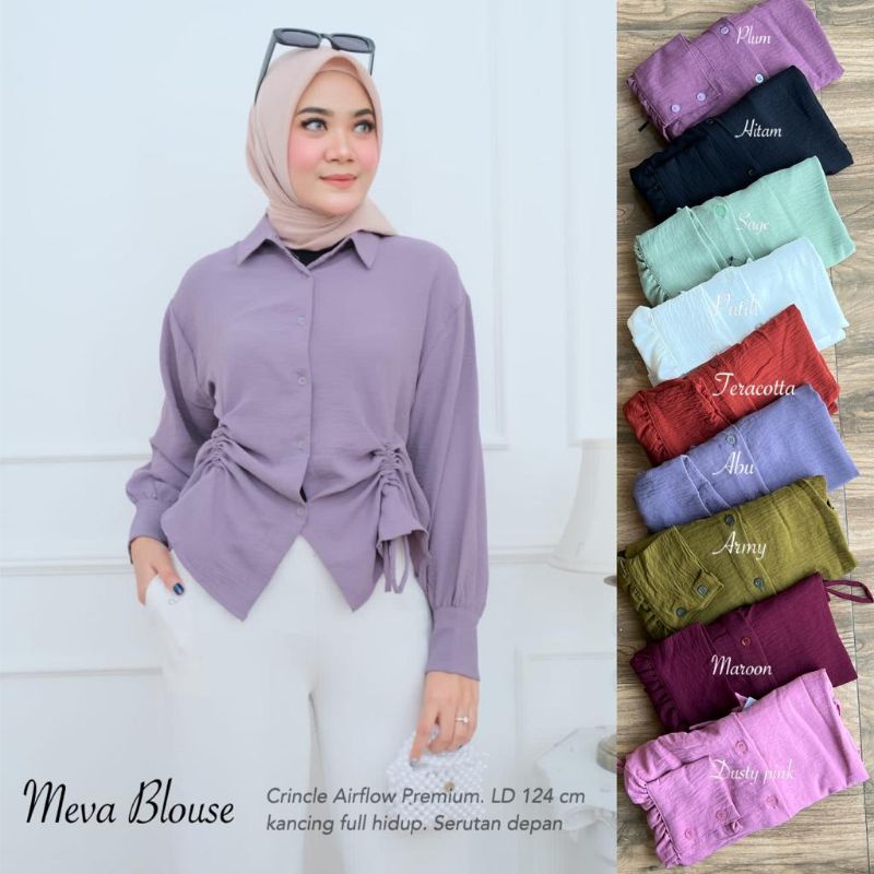 Blouse Serut Crincle Airflow //JF454