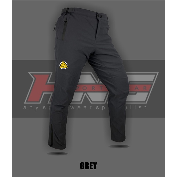 celana panjang pria outdoor pants-celana panjang sepda bmx mtb casual - abu