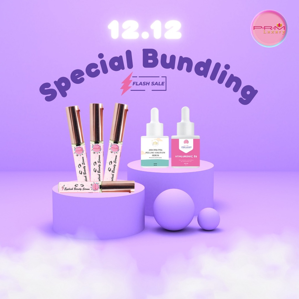 Special Bunding 3pcs serum (Serum AHA BHA Serum Hyaluronic + Eyelash serum) Limited offer ll Special sale II Mega sale ll serum glowing