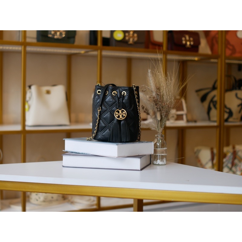 TB Fleming Soft Mini Bucket Bag Black