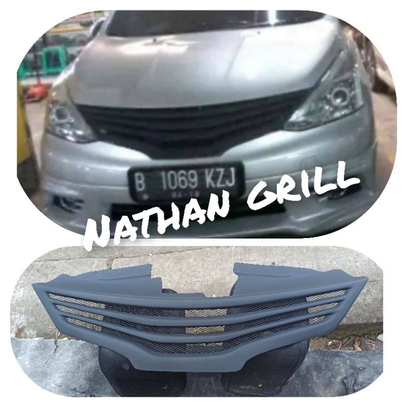 grill greand livina 2014-2015 model garis